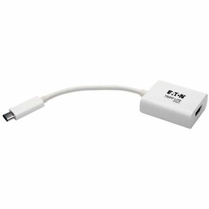 Eaton Tripp Lite Series USB 3.2 Gen1 Type-C to HDMI 4K Adapter with Alternate Mode - DP 1.2, White Eaton Tripp Lite Series USB 3.2 Gen1 Type-C to HDMI 4K Adapter with Alternate Mode - DP 1.2, White